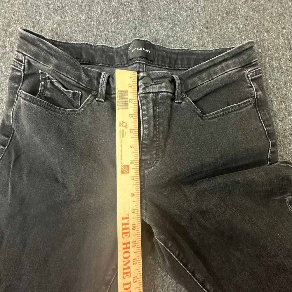 Buckle Black Jeans Mens 33x32 Black Straight Fit No. 53 BBW7107B Faded Denim